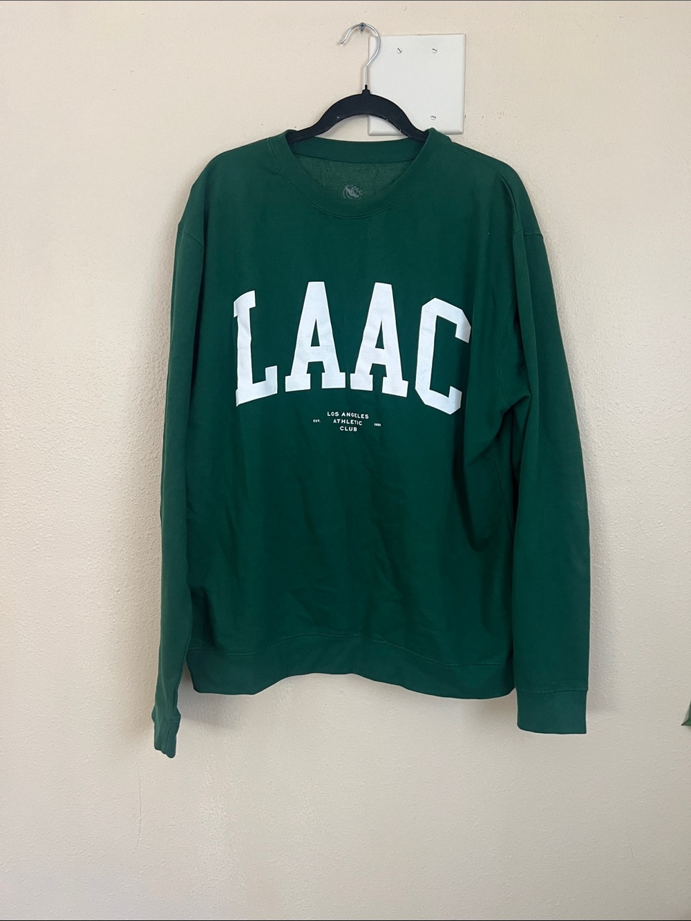 Los Angeles Athletic Club Green Crewneck Sweatshirt - Mens Pullover